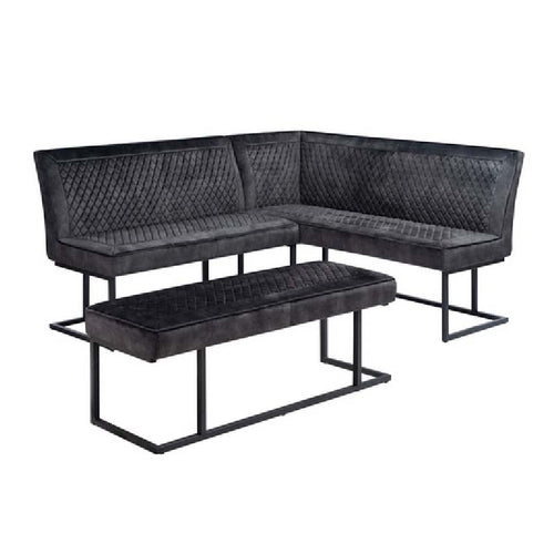 Apollo Velvet Corner Bench Set - RHF