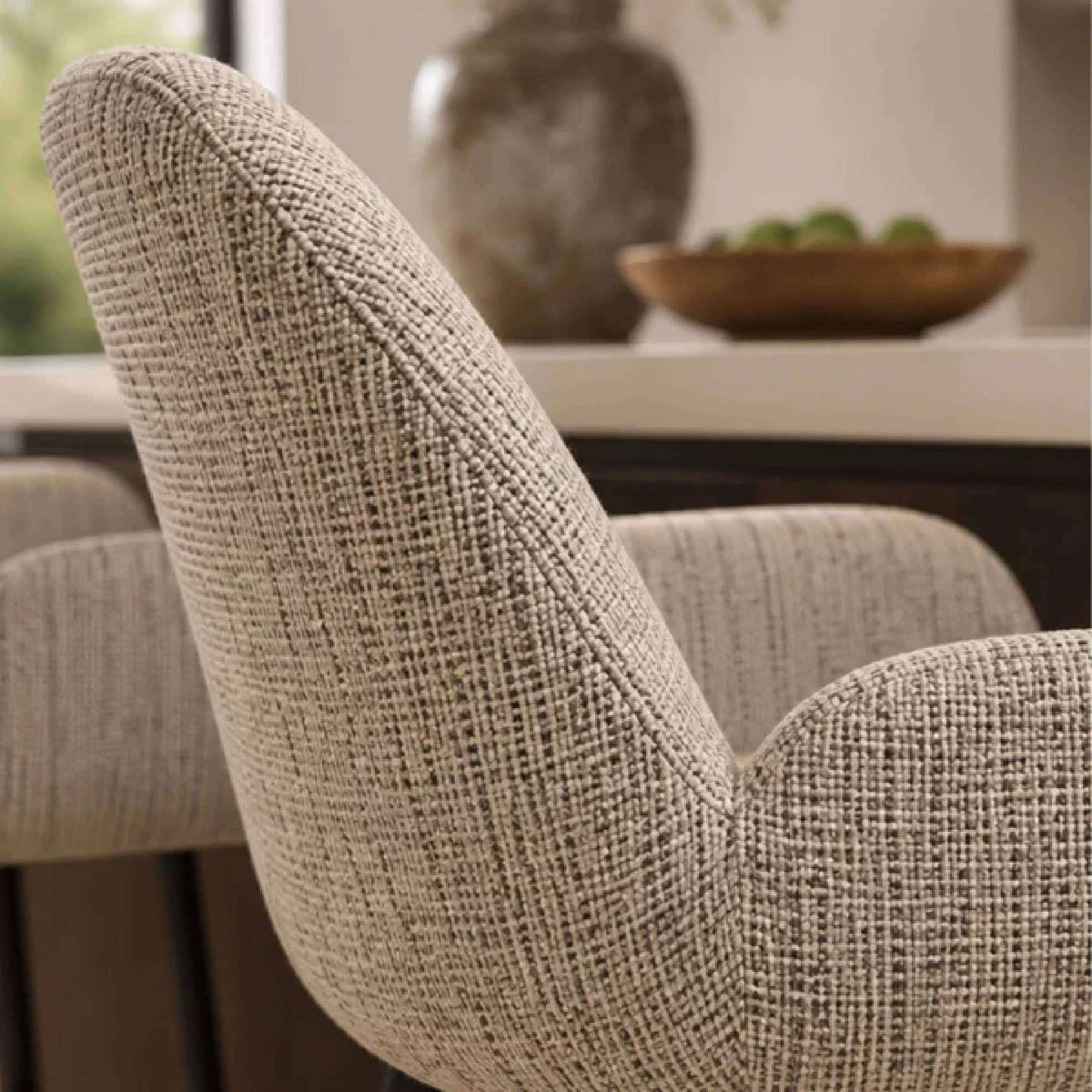 Barley Chenille Bar Stool - Cookies and Cream Chenille
