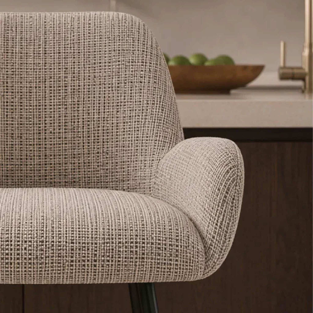 Barley Chenille Bar Stool - Cookies and Cream Chenille