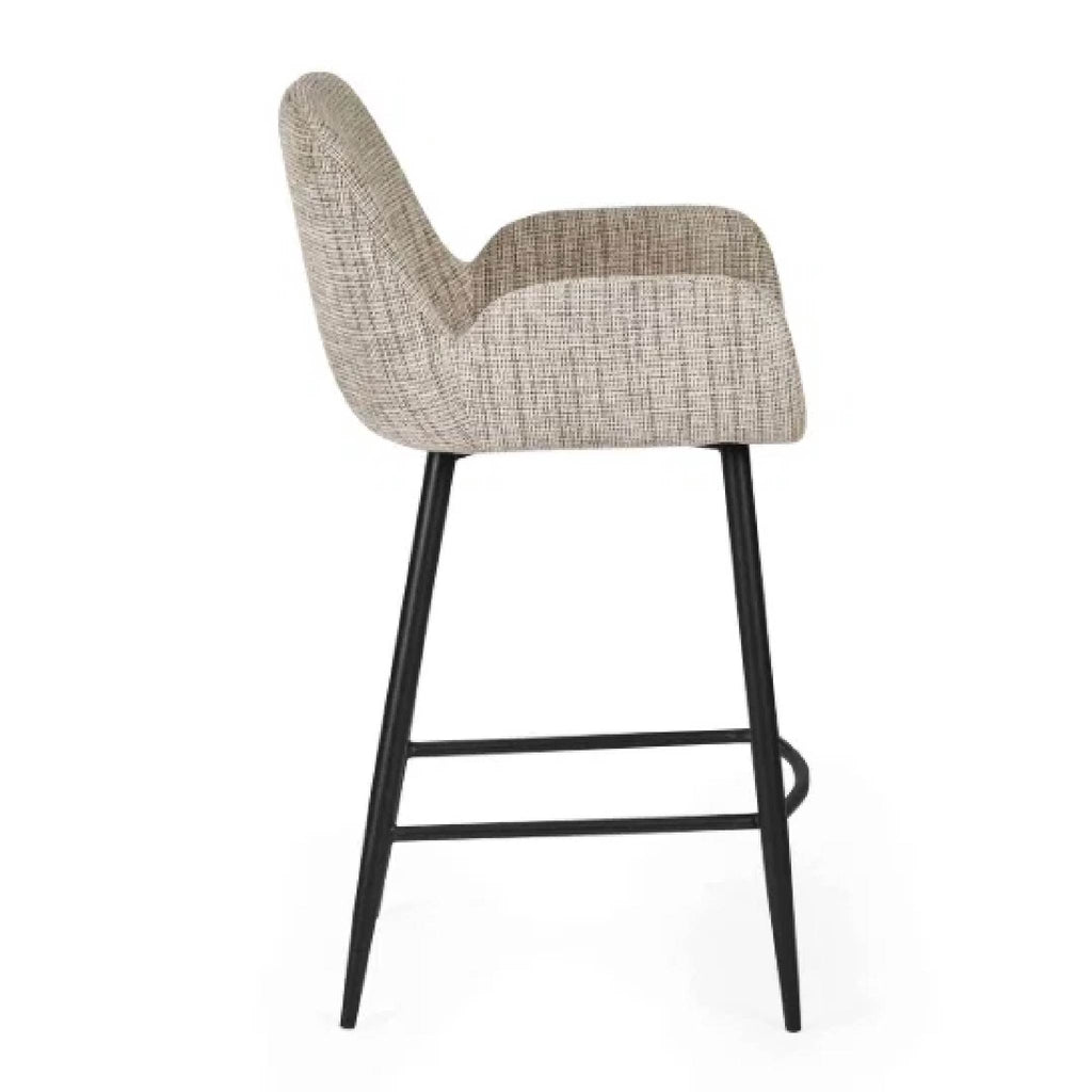 Barley Chenille Bar Stool - Cookies and Cream Chenille