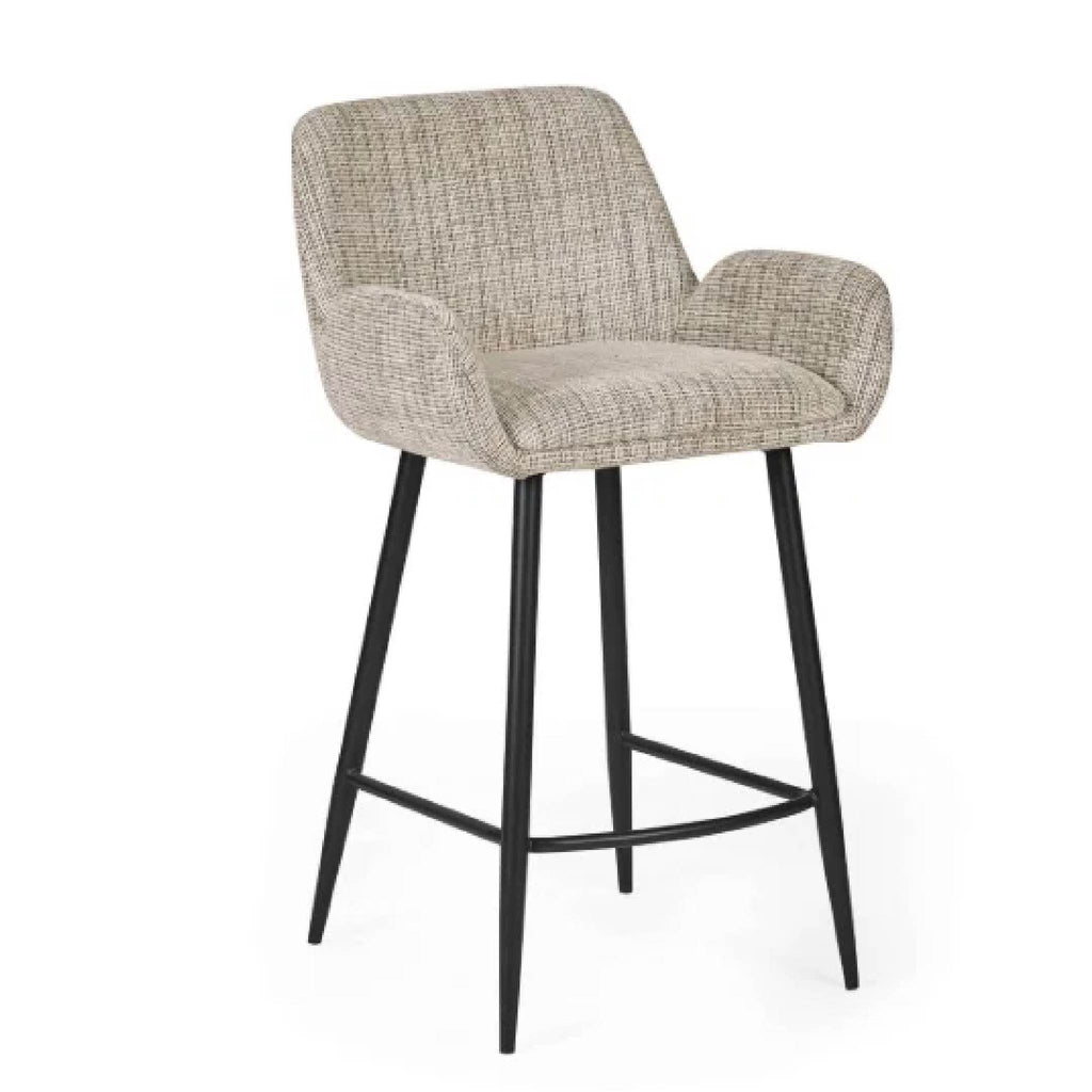 Barley Chenille Bar Stool - Cookies and Cream Chenille