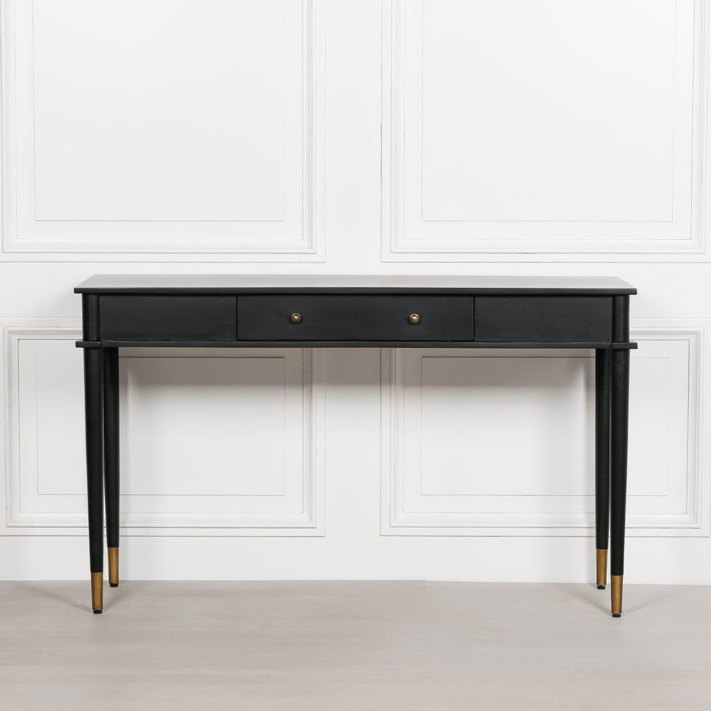 Delia Black Painted Console Table