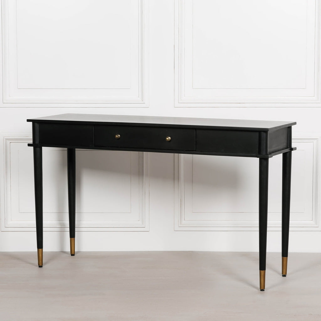 Delia Black Painted Console Table