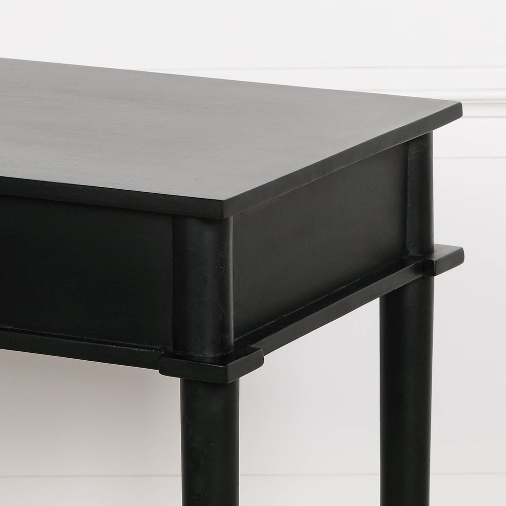 Delia Black Painted Console Table