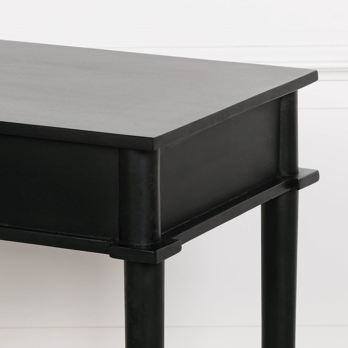 Delia Black Painted Console Table