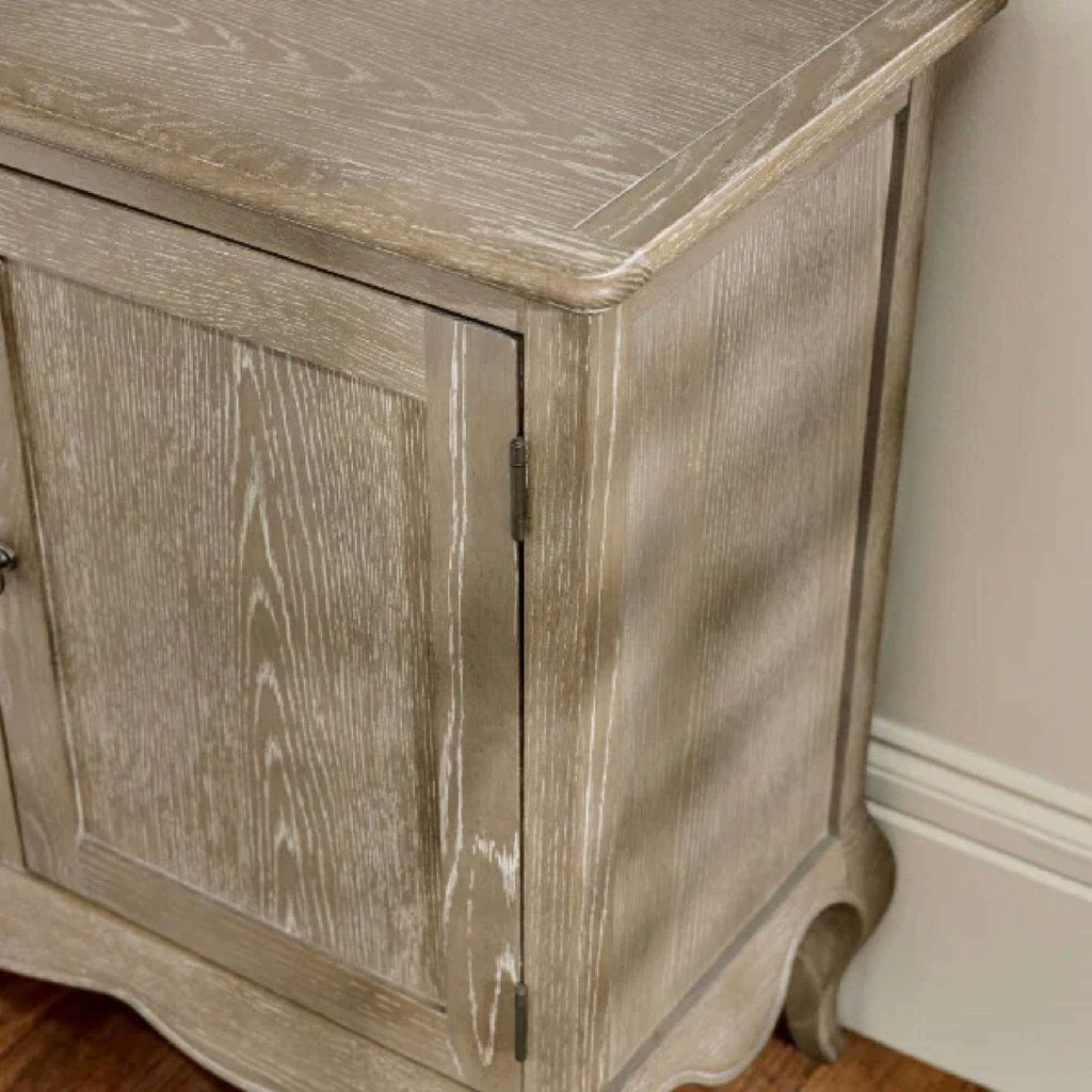Julian Bowen Camille French Style 2 Door 2 Drawer Sideboard - Limed Oak