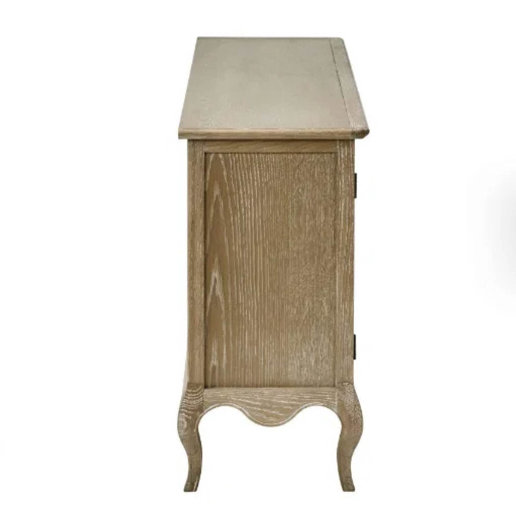 Julian Bowen Camille French Style 2 Door 2 Drawer Sideboard - Limed Oak
