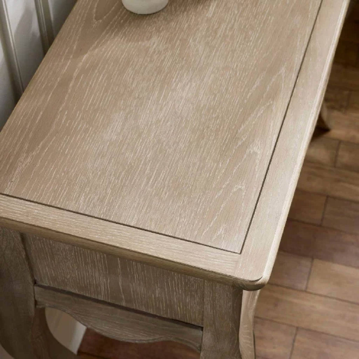Julian Bowen Camille Console Table - Limed Oak
