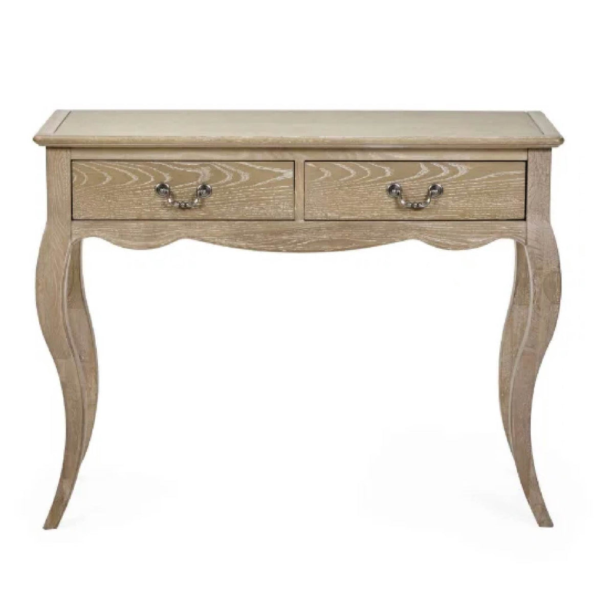 Julian Bowen Camille Console Table - Limed Oak
