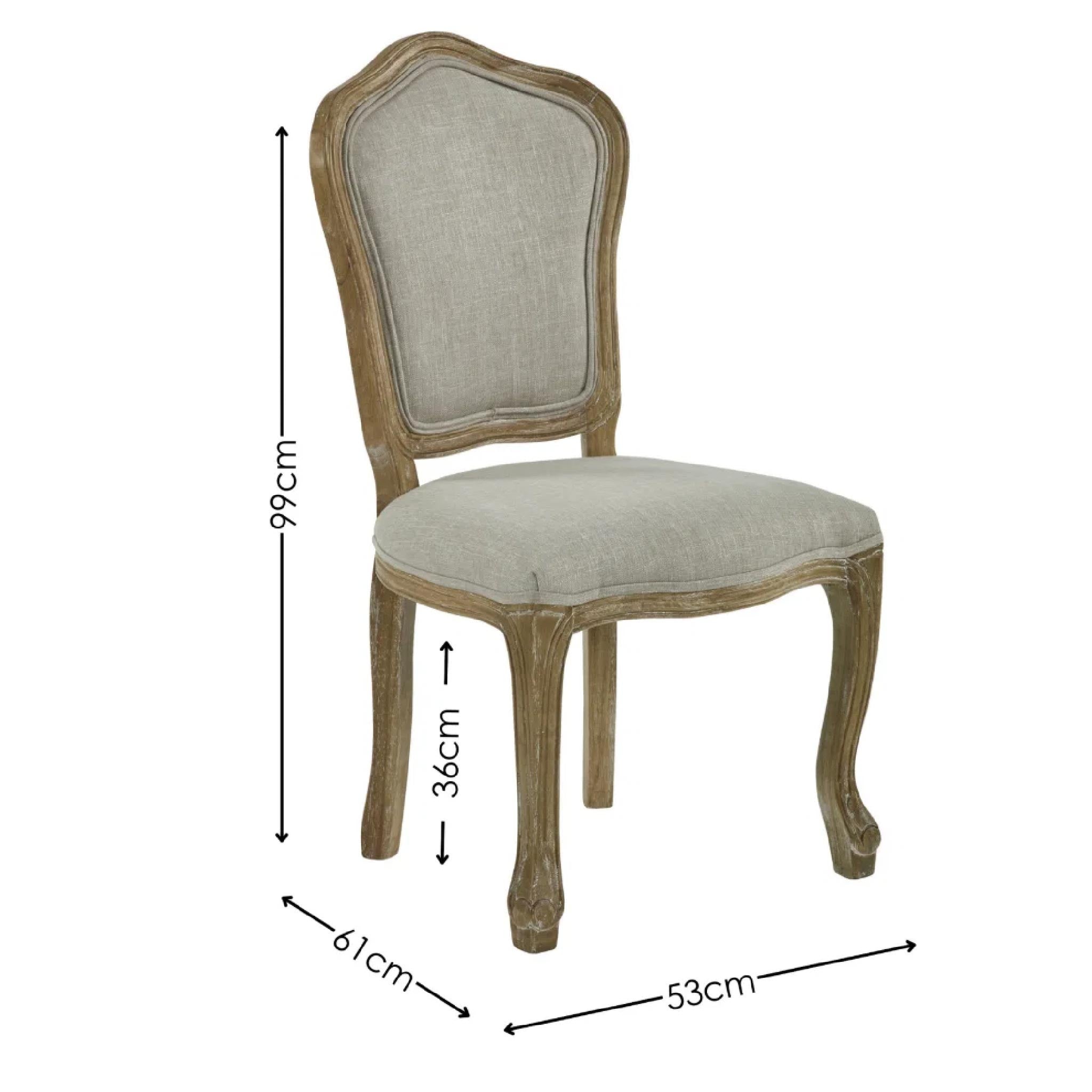 Set of 2 Camille Upholstered Dining Chair