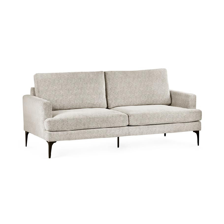 Carrera Oyster Cream Chenille 3 Seater Sofa