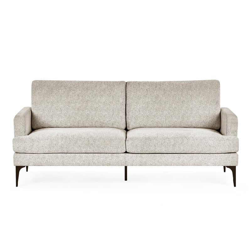 Carrera Oyster Cream Chenille 3 Seater Sofa