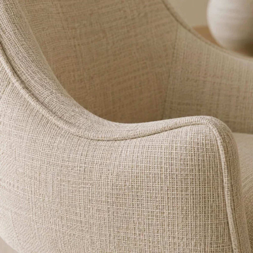Caspian Upholstered Swivel Lounge Chair
