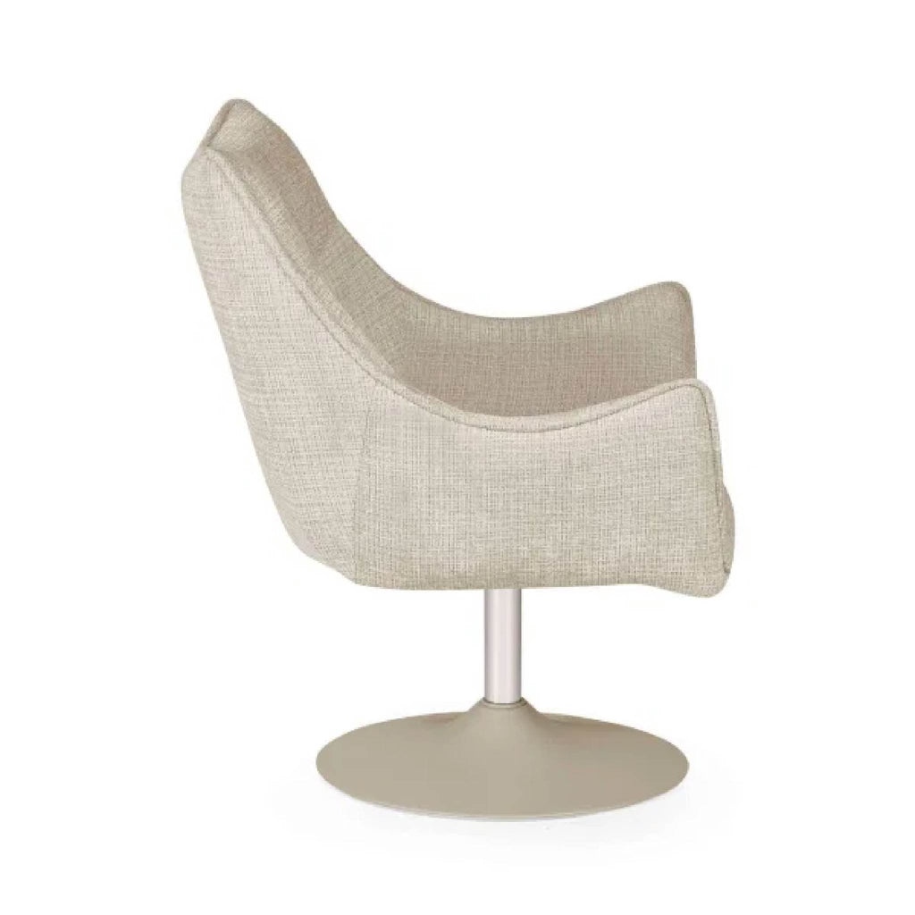 Caspian Upholstered Swivel Lounge Chair