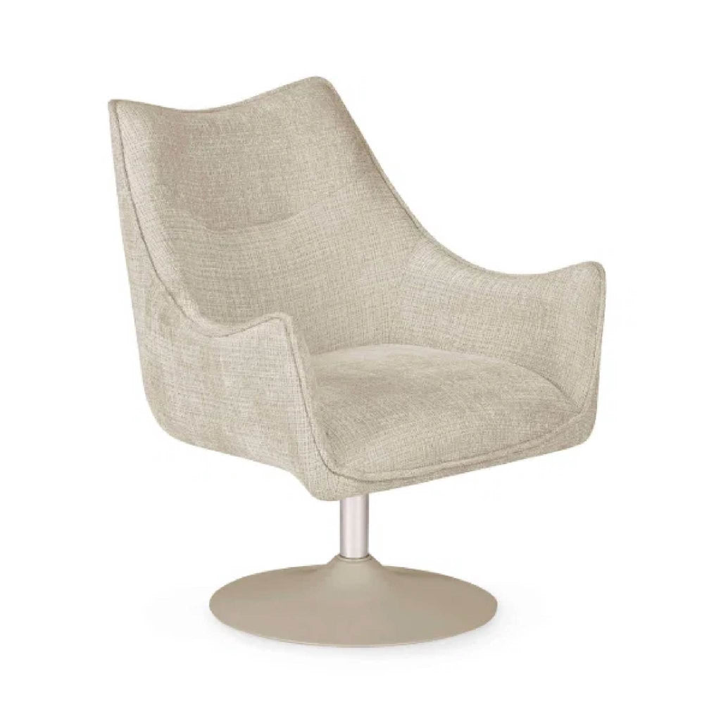 Caspian Upholstered Swivel Lounge Chair