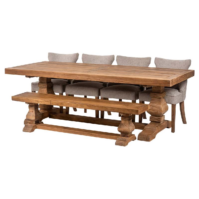 Glencoe Large Wooden Dining Table