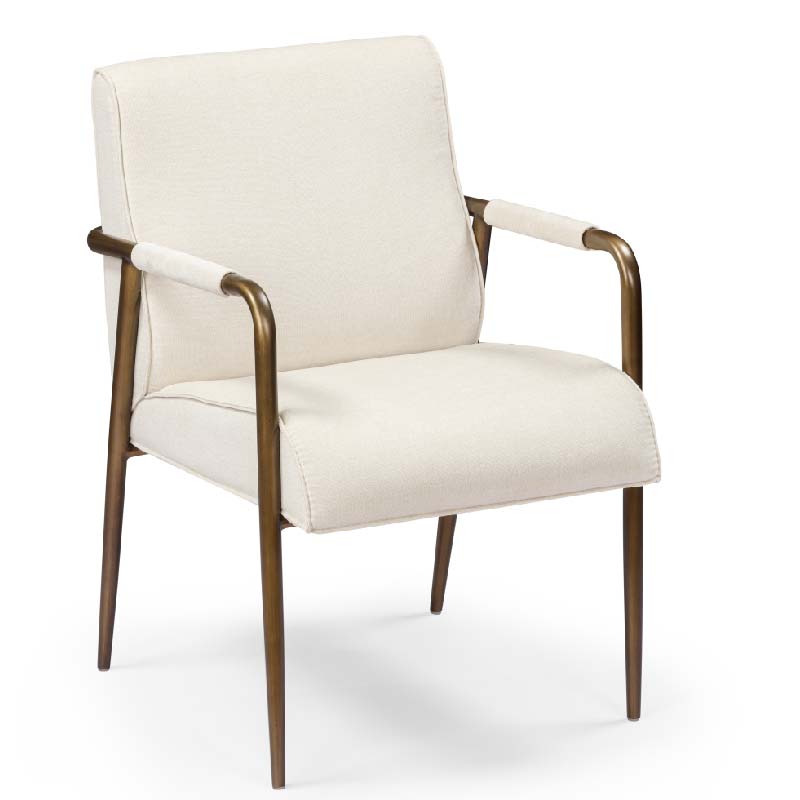 Campden Club Chair, upholstered in Cream