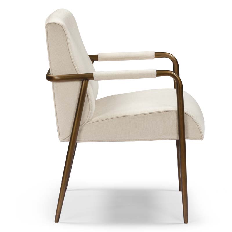 Campden Club Chair, upholstered in Cream