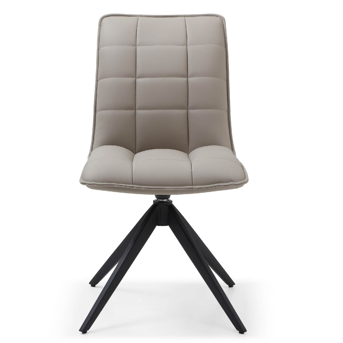 Lima PU Taupe Swivel Dining Chair