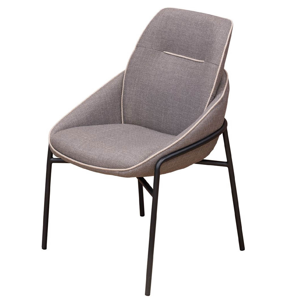 Adair modern upholstered chair grey