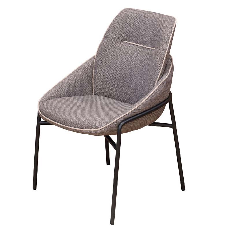 Adair modern upholstered chair grey