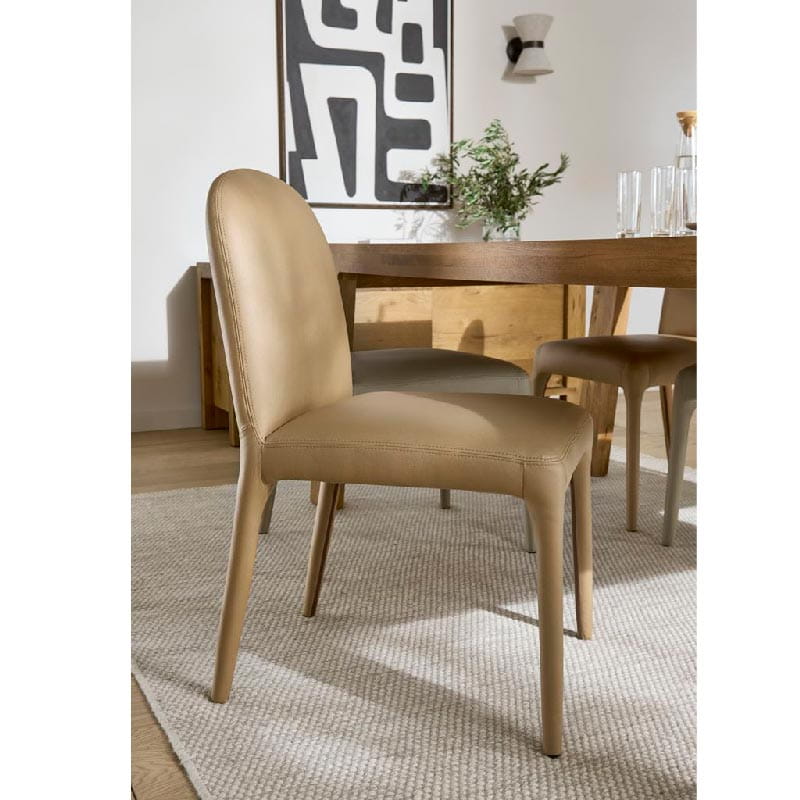 Lomond Leather Dining Chair Camel