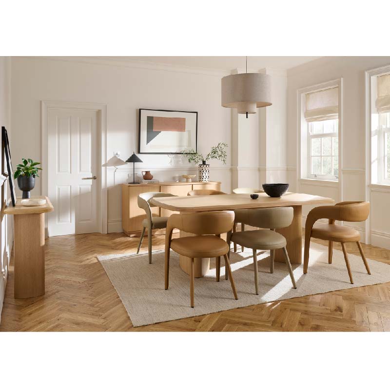 Oban Vegan Leather Dining Chair Taupe
