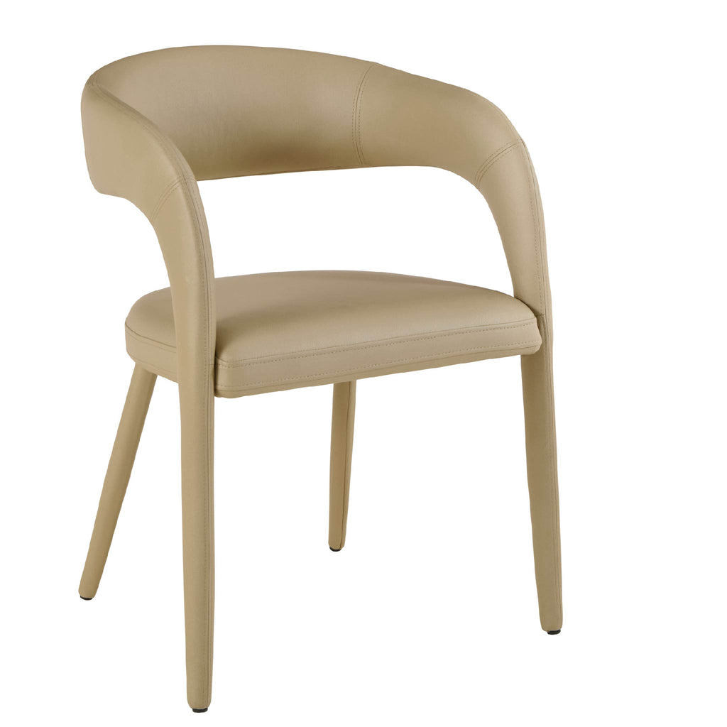 Oban Vegan Leather Dining Chair Taupe