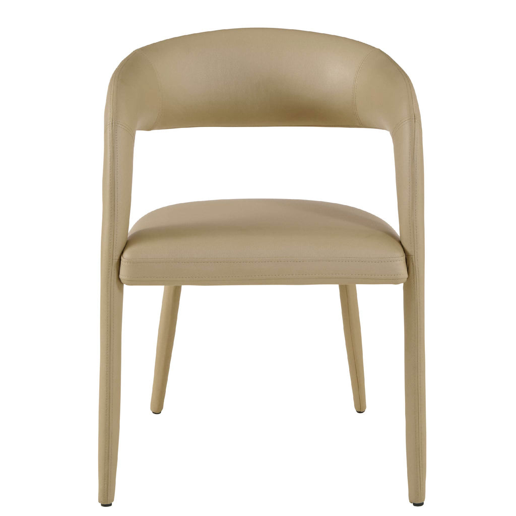 Oban Vegan Leather Dining Chair Taupe