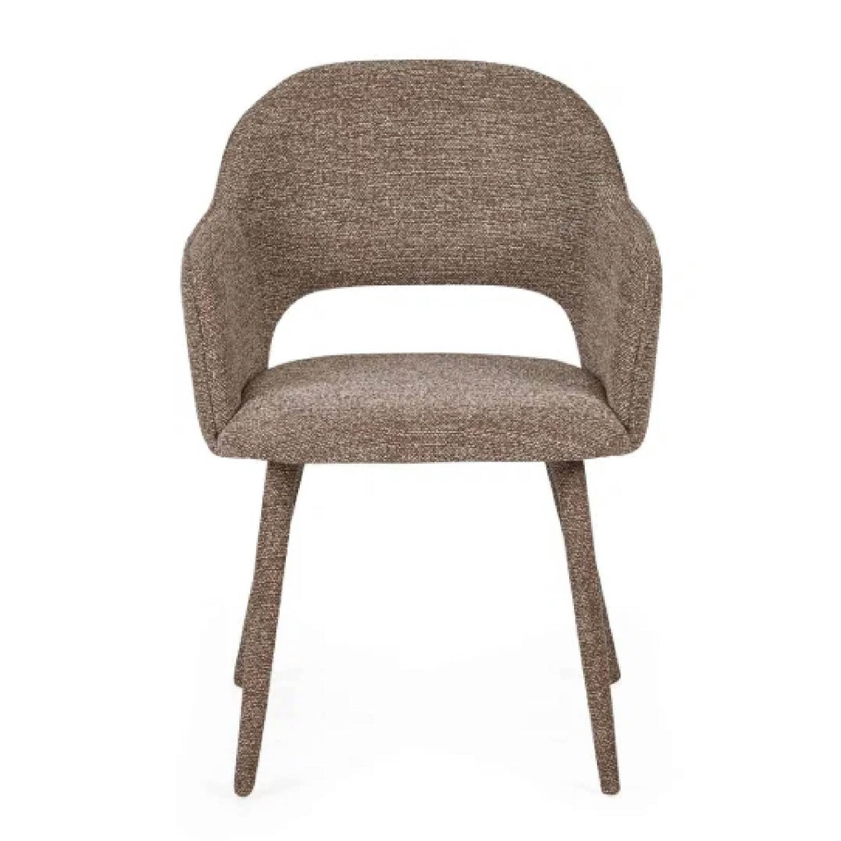 Set of 2 Hazel Upholstered Dining Chair - Taupe Textured Fabric
