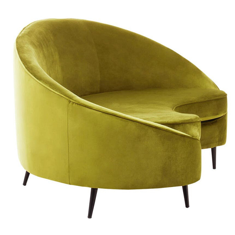 Hasina Three Seat Olive Velvet Sofa