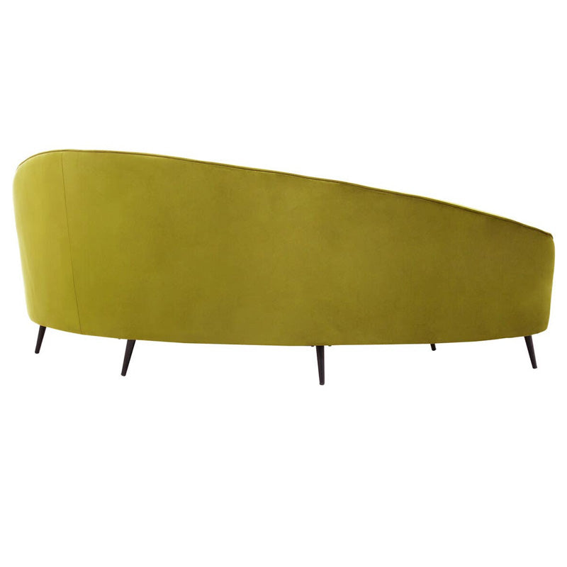 Hasina Three Seat Olive Velvet Sofa