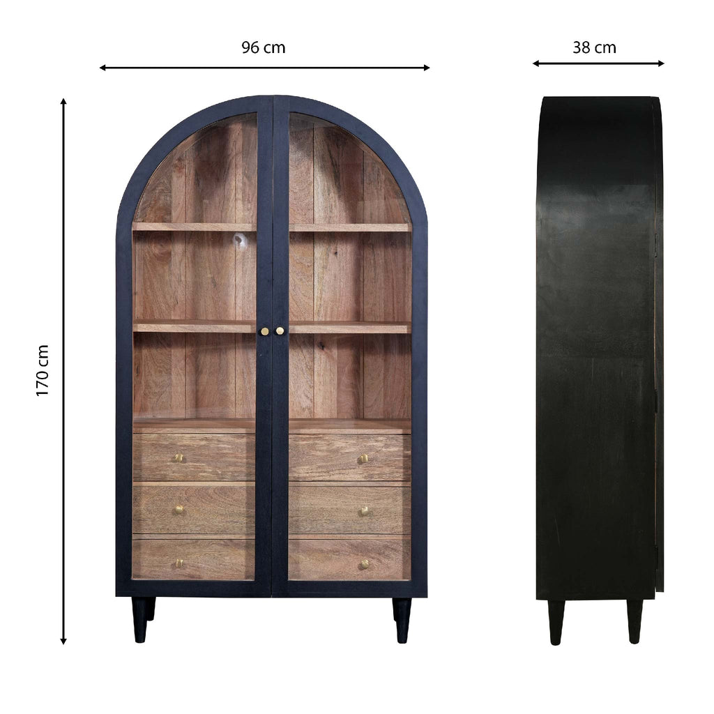 Iconic 2 Door Glass Cabinet