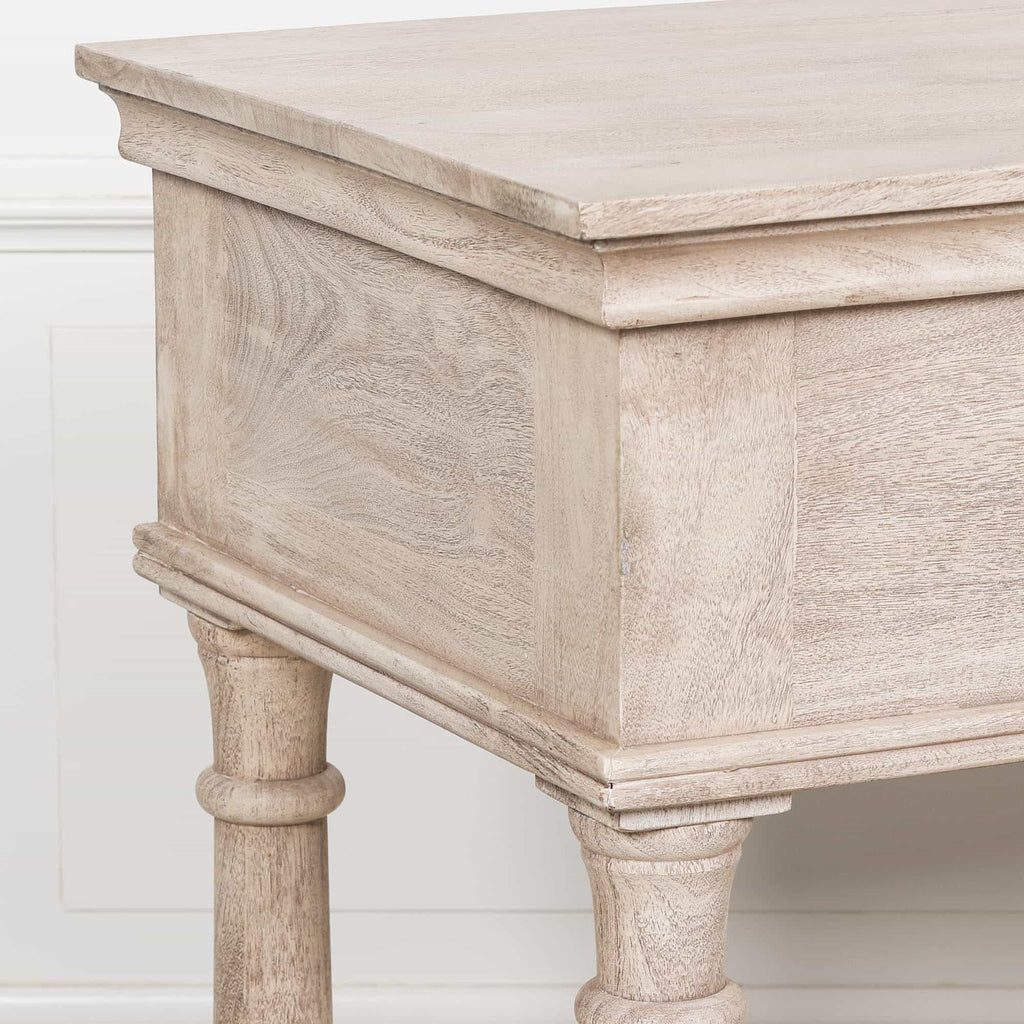 Acacia Wooden Console Table with Single Drawer