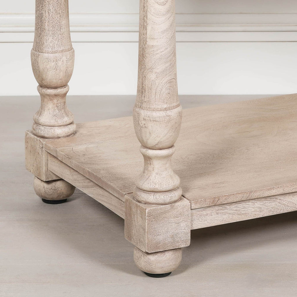 Acacia Wooden Console Table with Single Drawer