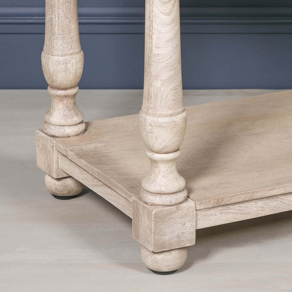 Acacia Wooden Console Table with Single Drawer