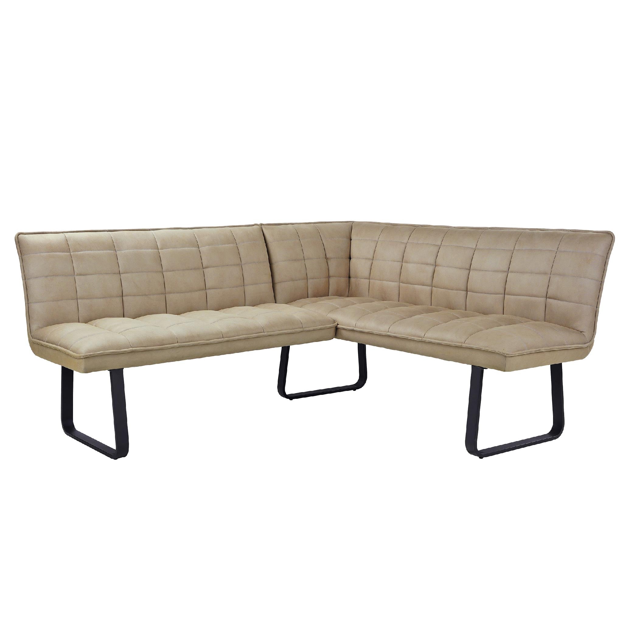 Lima Quilted Corner Bench LHF