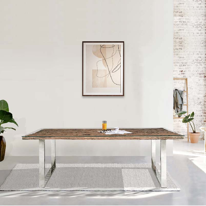 Railway Sleeper 220cm Dining Table RAI03