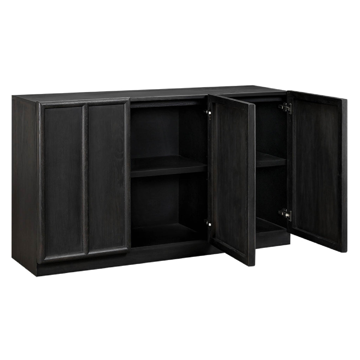 Huddington Black Wooden Sideboard