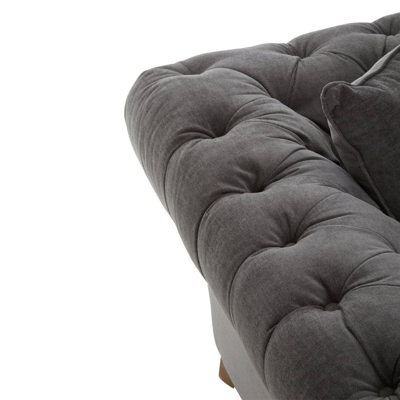 Spencer Three Seat Grey Fabric Sofa