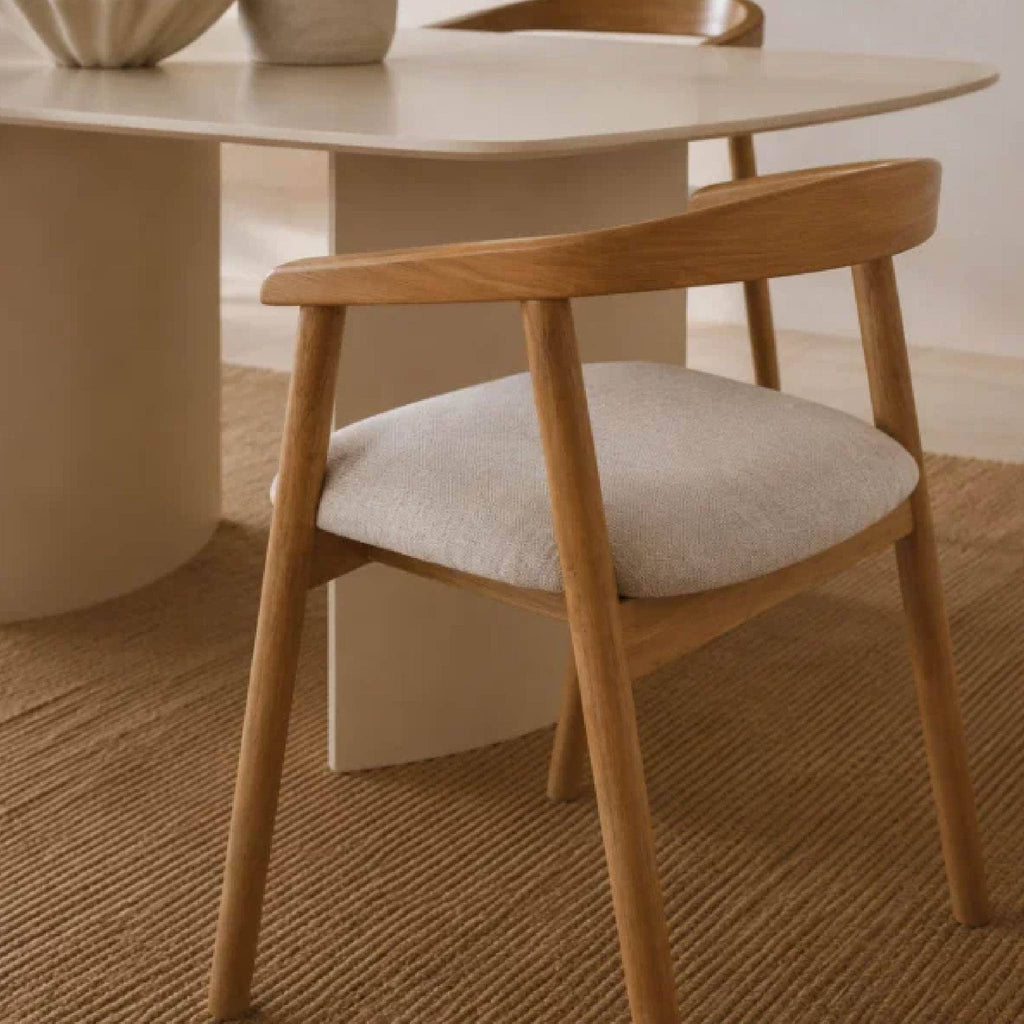 Una Curved Back Dining Chairs (Set of 2)
