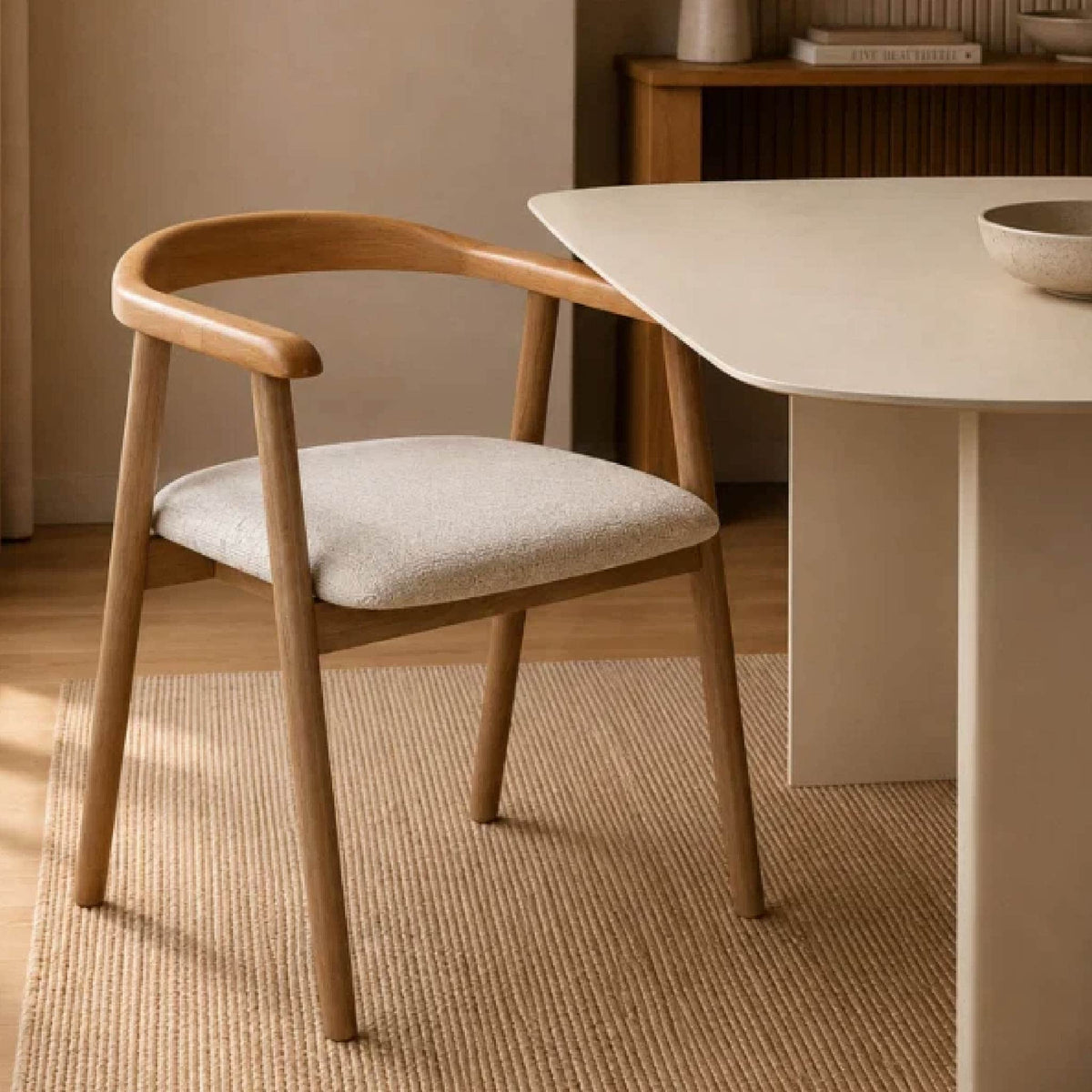 Una Curved Back Dining Chairs (Set of 2)