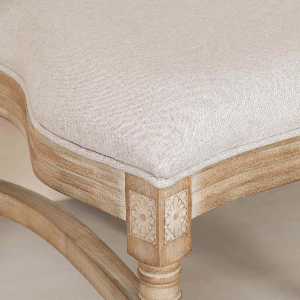 Wooden Louis Upholstered Dining Chair