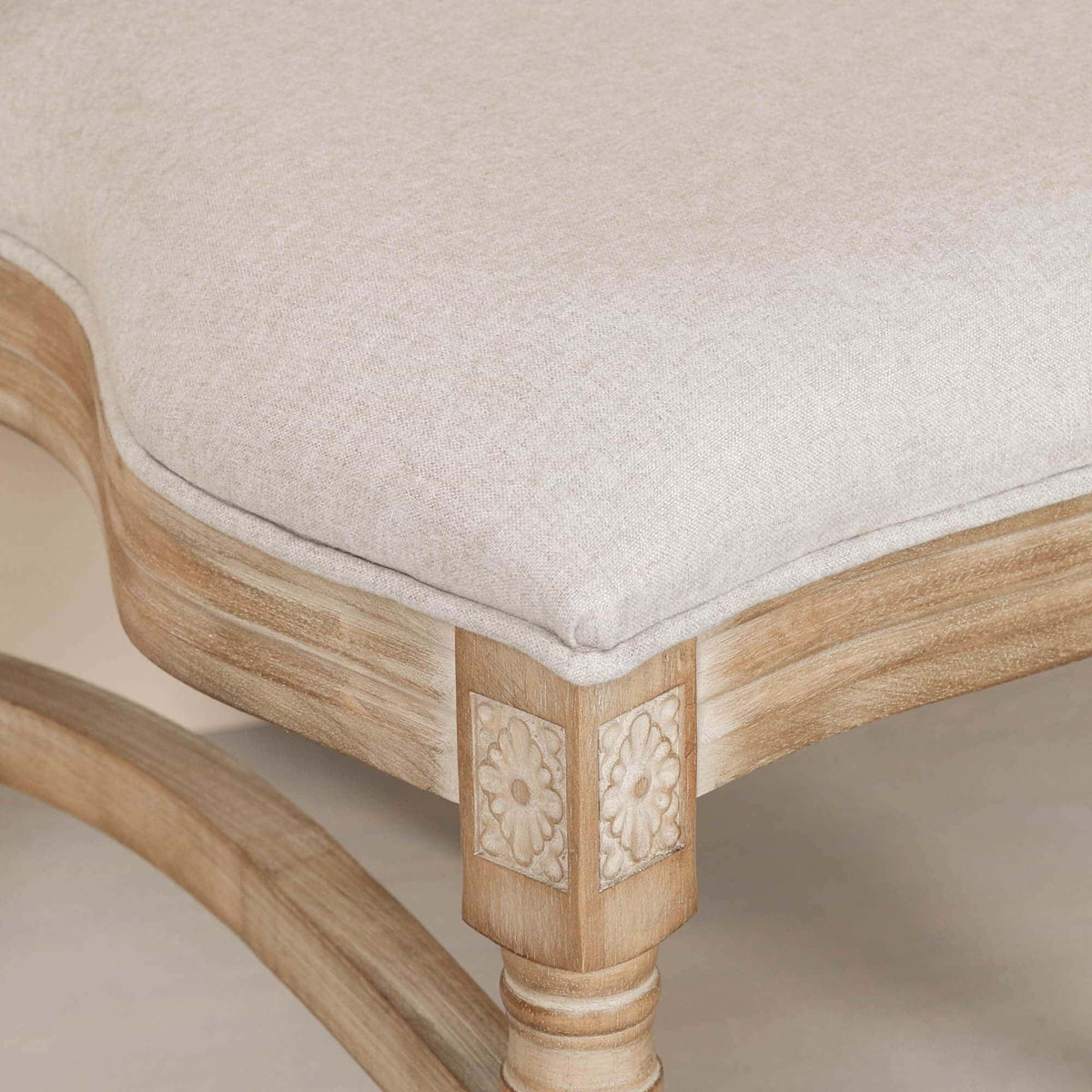Wooden Louis Upholstered Dining Chair