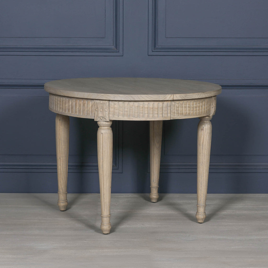 Rustic Wooden Extendable 100cm Dining Table