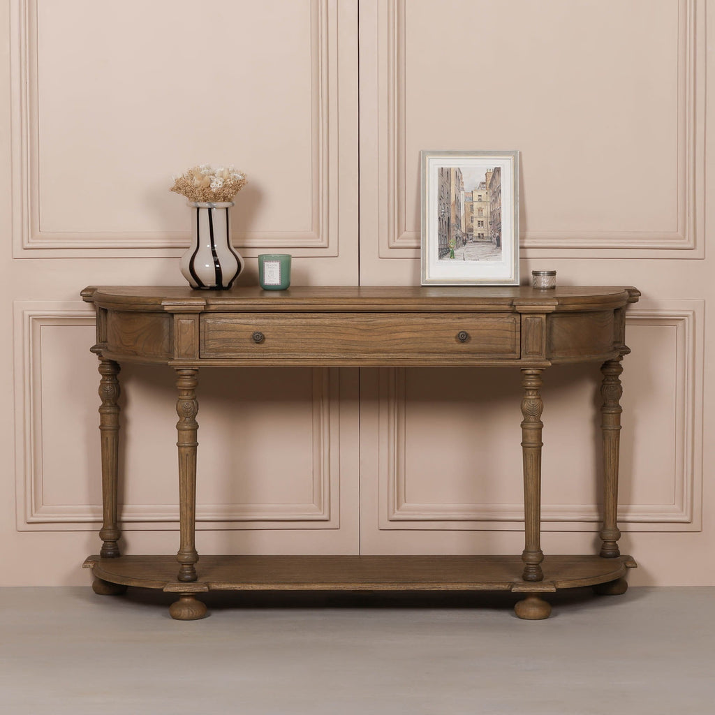 Rustic Wooden Console Table 151cm