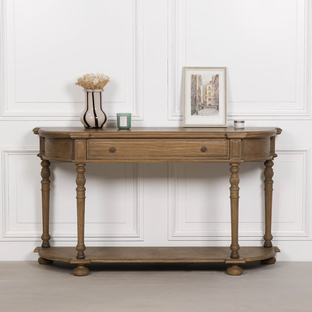 Rustic Wooden Console Table 151cm