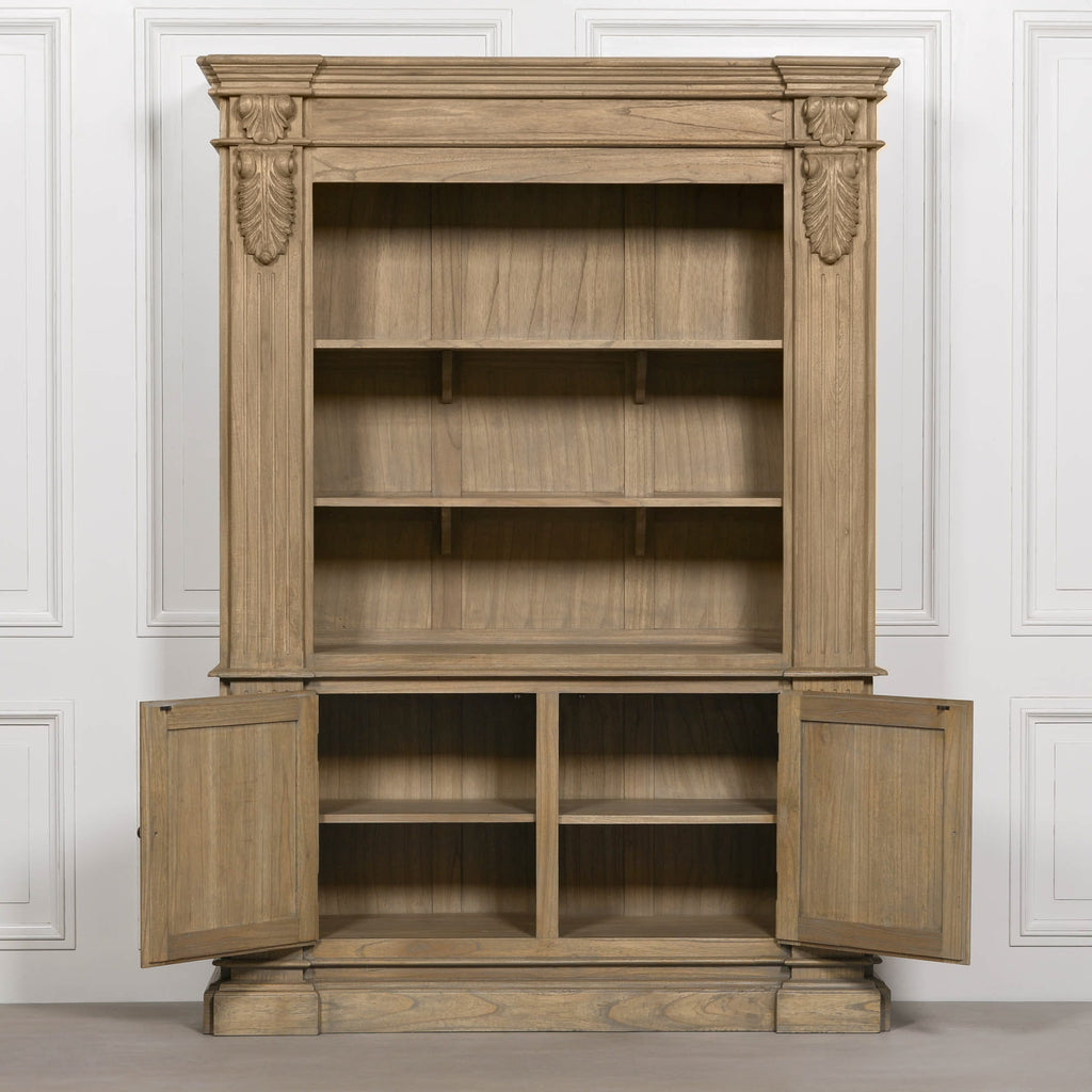 Large Traditional French Library Bookcase
