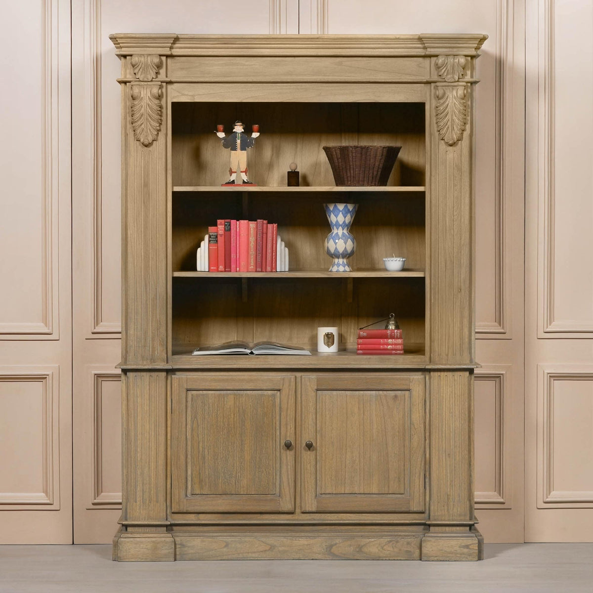 Large Traditional French Library Bookcase