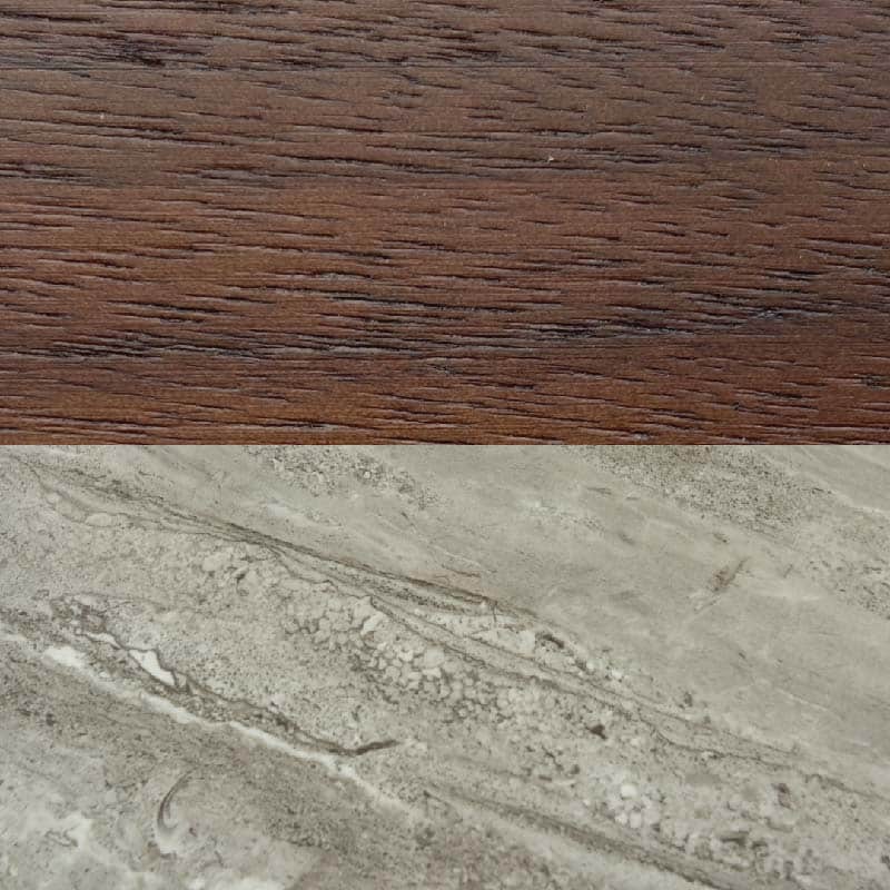 Willow wooden Coffee Table With Marble Effect Glass Top